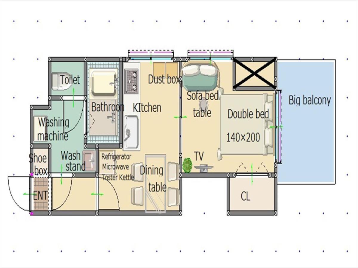 Mel-Theater Karahori 102 Apartman Oszaka Kültér fotó